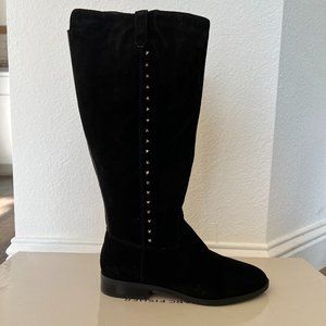 Marc Fisher Black Secrit Suede Boots (Size 10 Womens)